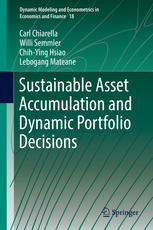 Sustainable Asset Accumulation and Dynamic Portfolio Decisions