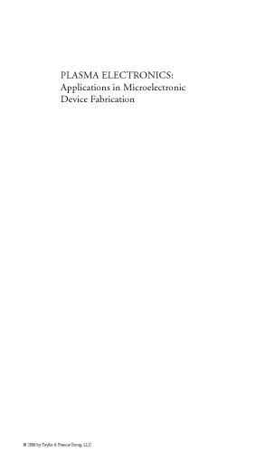 Plasma electronics: applications in microelectronic device fabrication