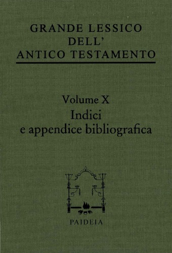 Grande Lessico dell’Antico Testamento (Indici)