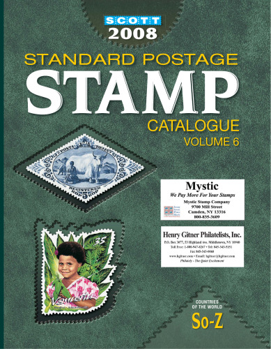 2008 STANDARD POSTAGE STAMP CATALOGUE, VOLUME 6