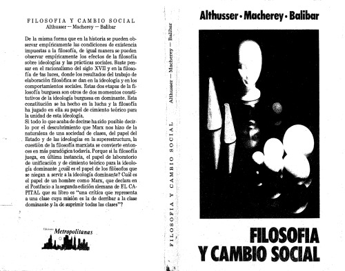 Filosofía y cambio social