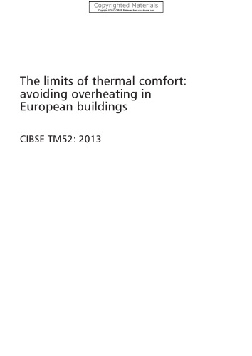 The limits of thermal comfort: avoiding overheating in European buildings