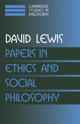 Papers in Ethics and Social Philosophy