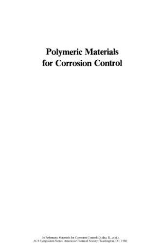 Polymeric Materials for Corrosion Control