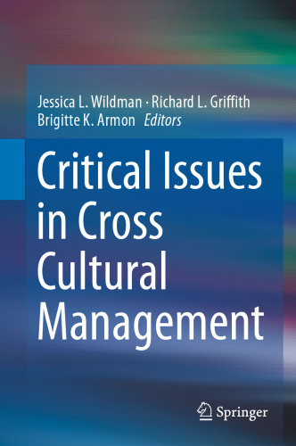 Critical Issues in Cross Cultural Management