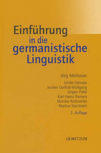 Einführung in die germanistische Linguistik