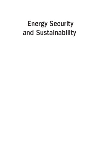 Energy security and sustainability