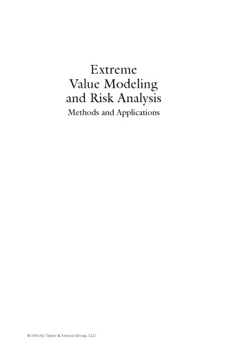 Extreme value modeling and risk analysis: methods and applications