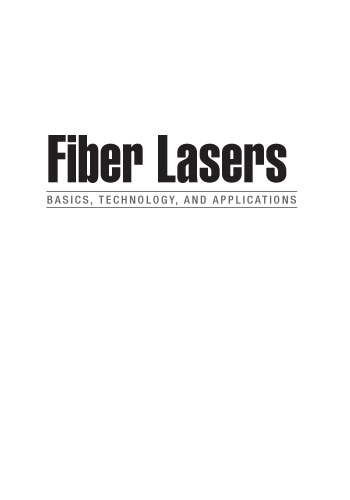 Fiber Lasers: Basics, Technology, and Applications