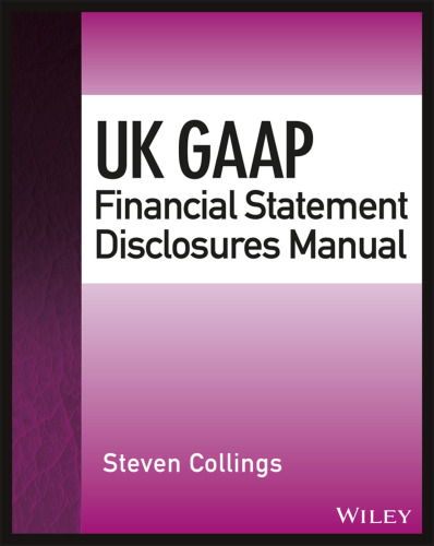 UK GAAP financial statement disclosures manual