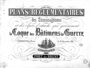 Plans reglementaries in coque des batimens de guerre & atlas de genie maritime a toulon - 2