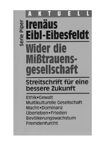 Wider die Mißtrauensgesellschaft