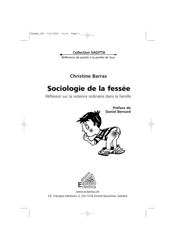 Sociologie de la fessée - Réflexion sur la violence ordinaire dans la famille