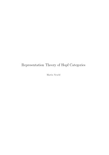 Representation theory of Hopf Categories