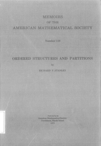 Ordered Structures and Partitions