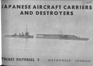 Japanese Aircraft Carriers and Destroyers