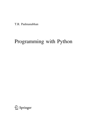 Programming with Python