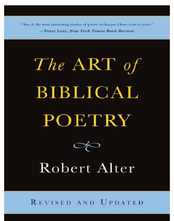 The Art of Biblical Poetry