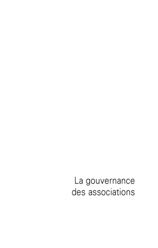 La gouvernance des associations : economie, sociologie, gestion