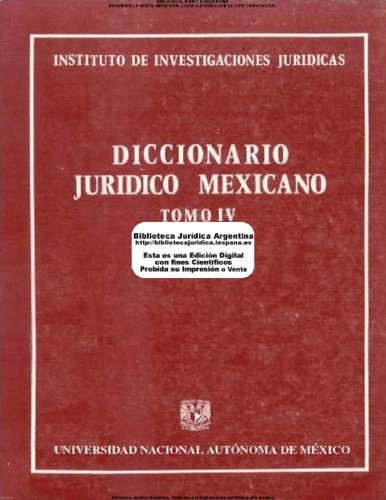 Diccionario jurídico mexicano