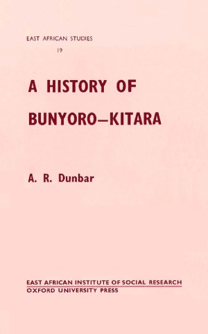 A History of Bunyoro-Kitara