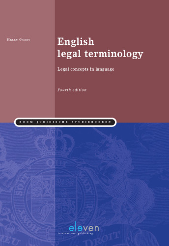 English Legal Terminology: Legal Concepts in Language