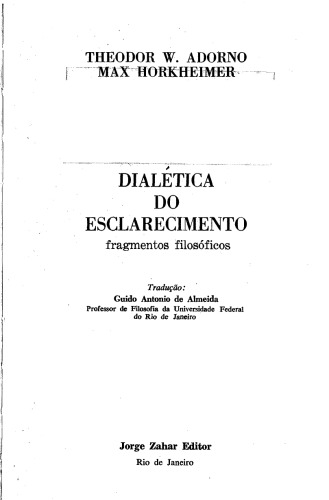 Dialética do Esclarecimento