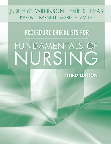 Procedure checklists for fundamentals of nursing