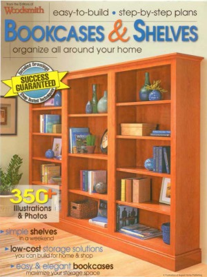 Bookcases & Shelves.  Easy-To-Build, Step-By-Step Plans