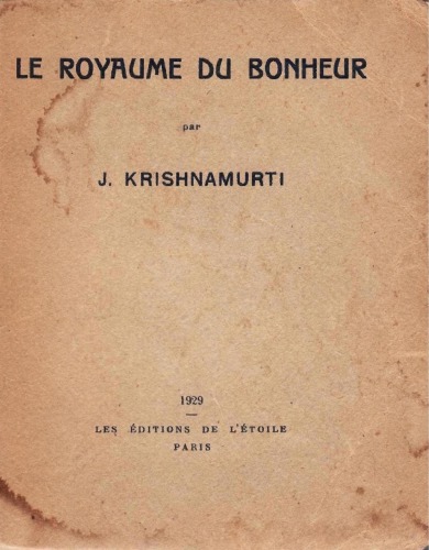 Le royaume du bonheur