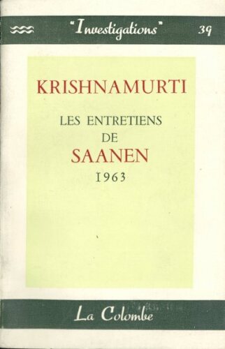 Les entretiens de Saanen, 1963