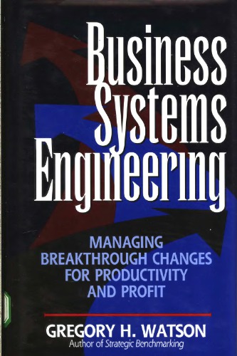 Business Systems Engineering: managing breakthrough changes for productivity and profit