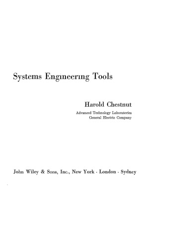 Systems Engineering Tools