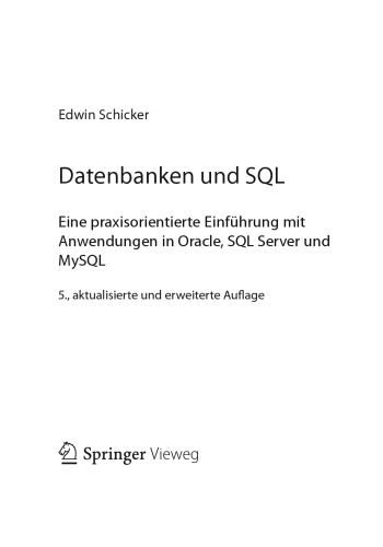 Datenbanken und SQL