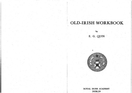 Old-Irish Workbook