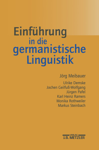 Einführung in die germanistische Linguistik