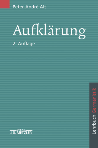 Aufklärung: Lehrbuch Germanistik