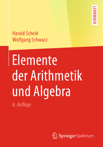 Elemente der Arithmetik und Algebra