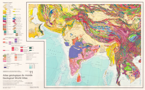 World Geologic Atlas. Sheet 11 (South Asia-Africa)