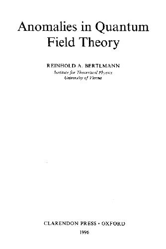 Anomalies in quantum field theory