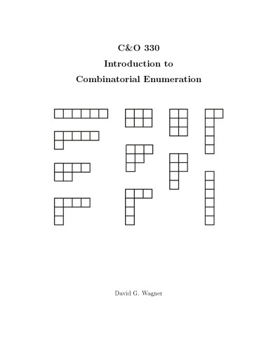 Introduction to Combinatorial Enumeration [Lecture notes]