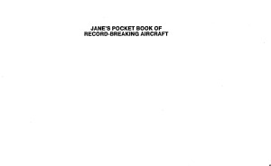 Jane's Pocket Book of Record Breaking Aircraft