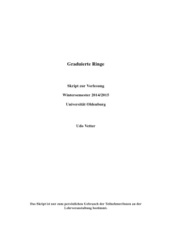 Graduierte Ringe