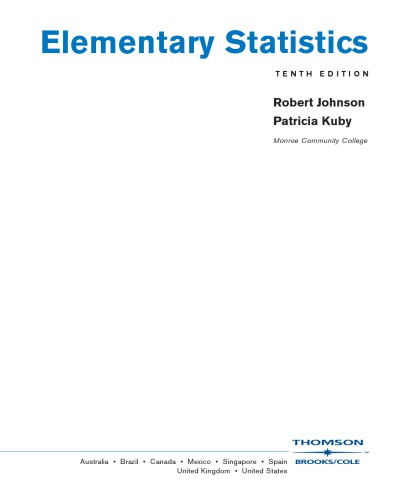 Elementary Statistics