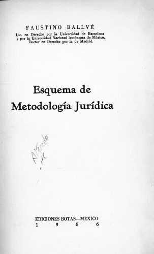 Esquema de metodología jurídica