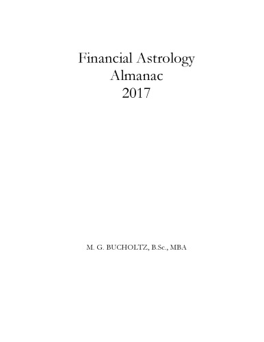 Financial Astrology Almanac 2017