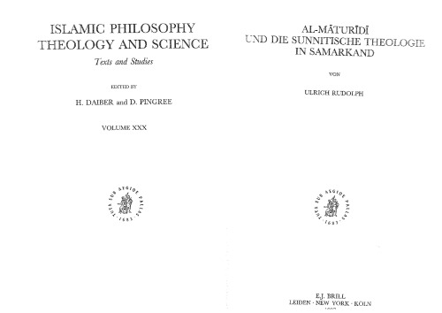 Al-Māturīdī und die Sunnitische Theologie in Samarkand