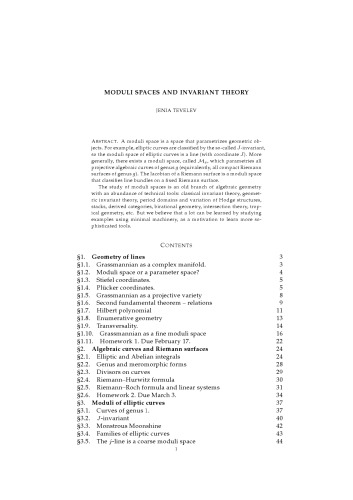 Moduli spaces and invariant theory [Lecture notes]