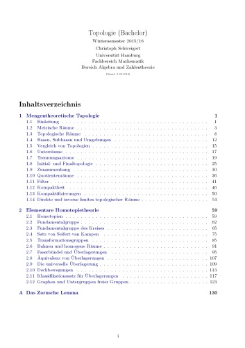 Topologie [Lecture notes]