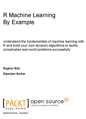 R Machine Learning by Example